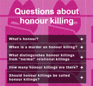 Questions about honour killings