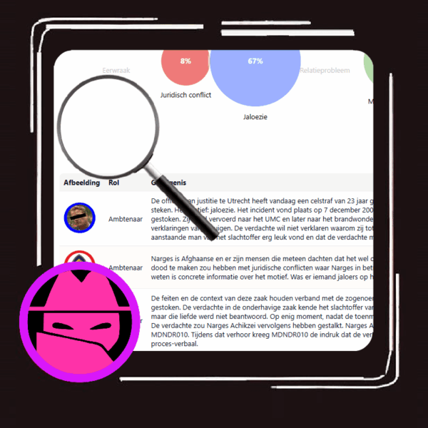 Analyse van 240 getuigenissen in moordzaak Narges Achikzei